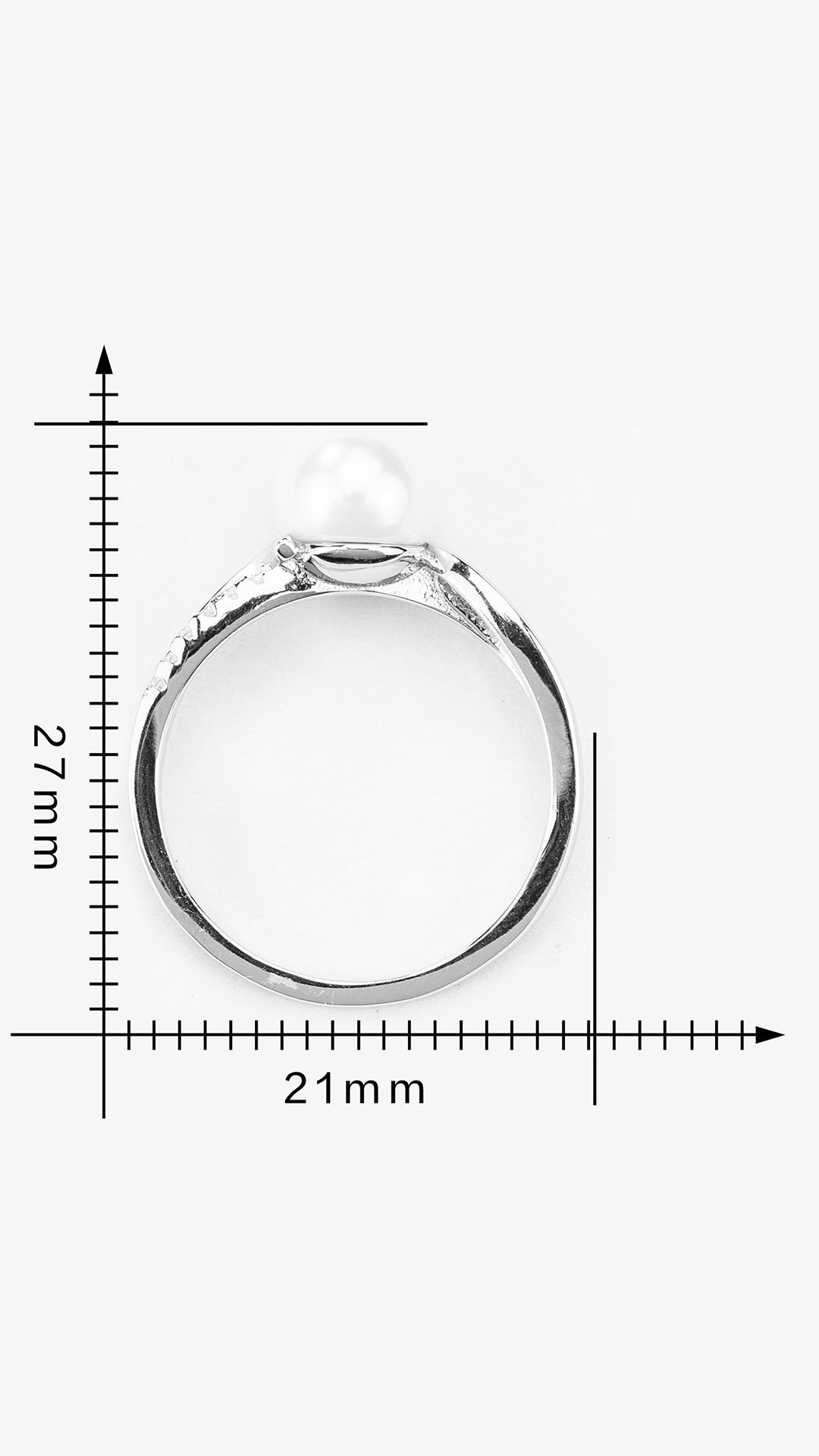 Pure Pearl Pave Band Ring