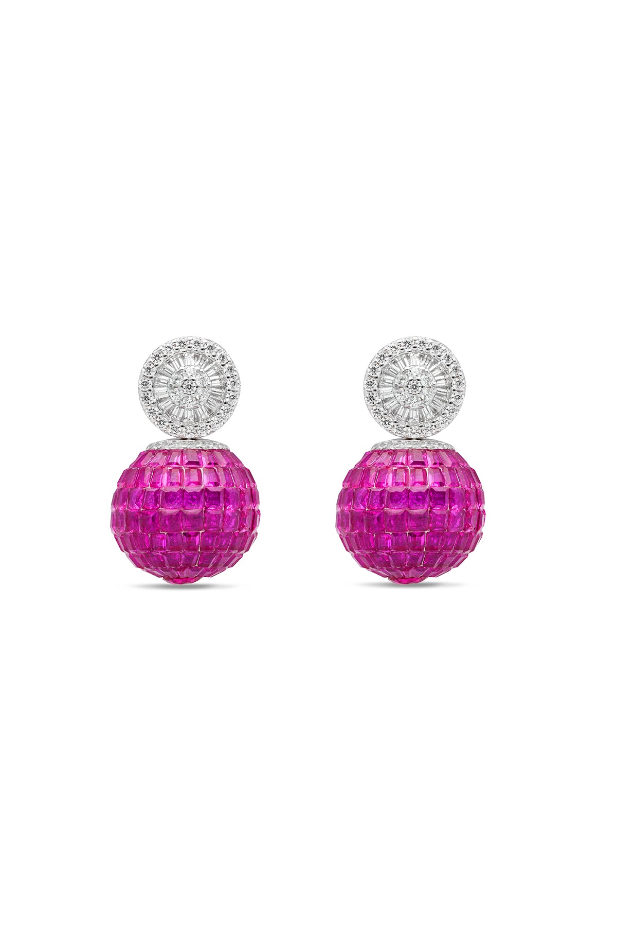The Whimsy of the Bee Ruby Earrings