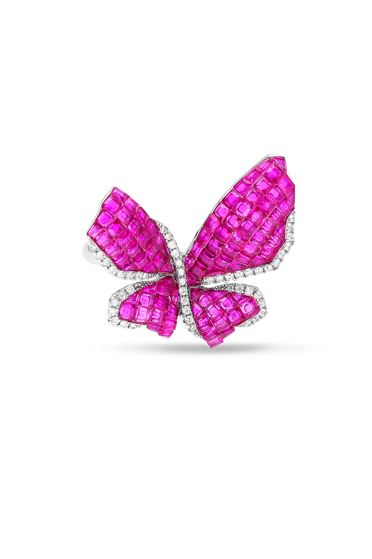 Mystical Ruby Butterfly Statement Ring