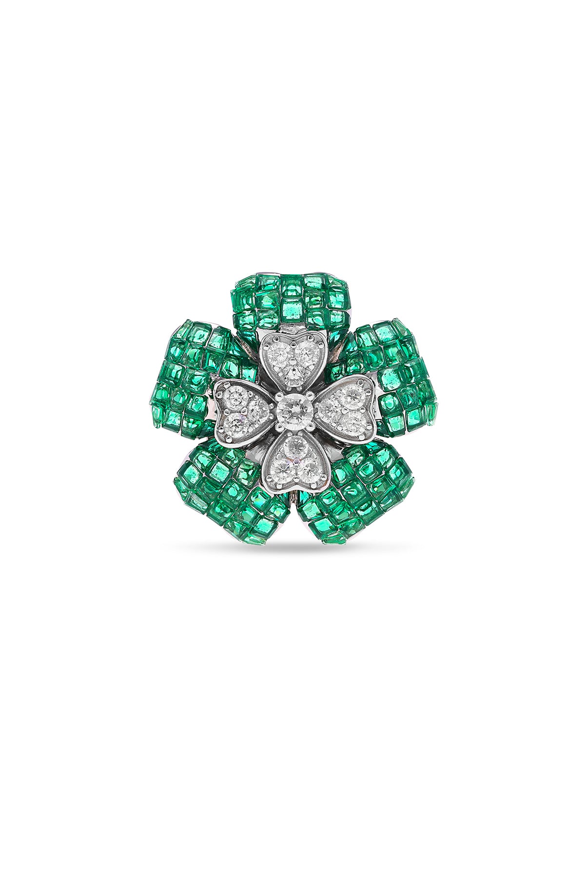 Blooming Emerald Green Euphoria Ring