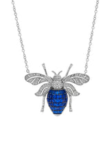 Enchanted Hive Honey Bee Pendant With Silver Chain