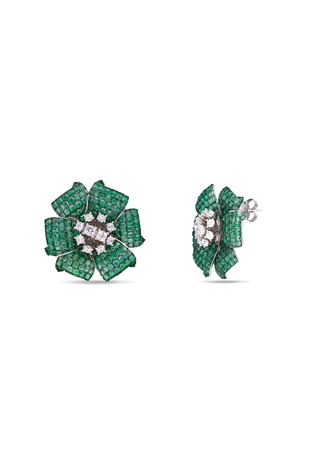 Mystical Petal Cascade Studs Earrings