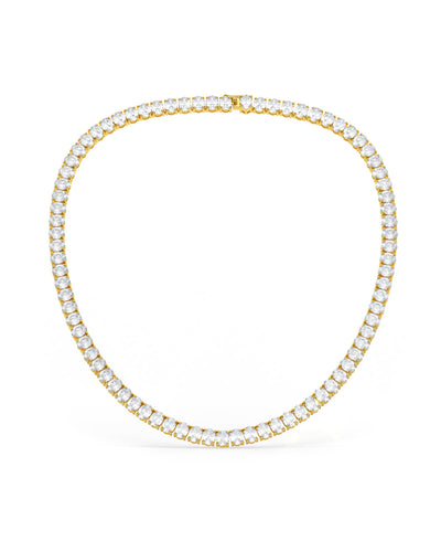 Oval Shaped Solitaire Necklace