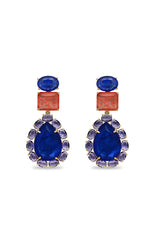 Peacock Paradise Chandelier Dangler Earrings