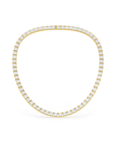 Square Shaped Solitaire Necklace