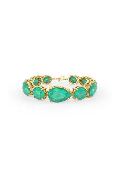 Light Green Opulent Oasis Charm Tennis Bracelet