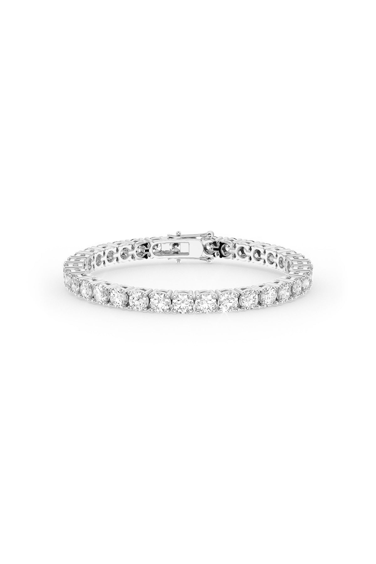 Brilliant Round Shaped Solitaire Tennis Bracelet