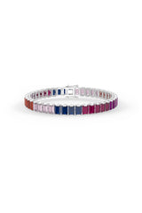 Multi Color Aurora Radiance Tennis Bracelet