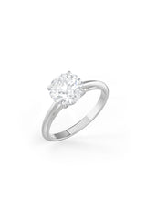 Brilliant Round Shaped 8mm Solitaire Engagement Ring