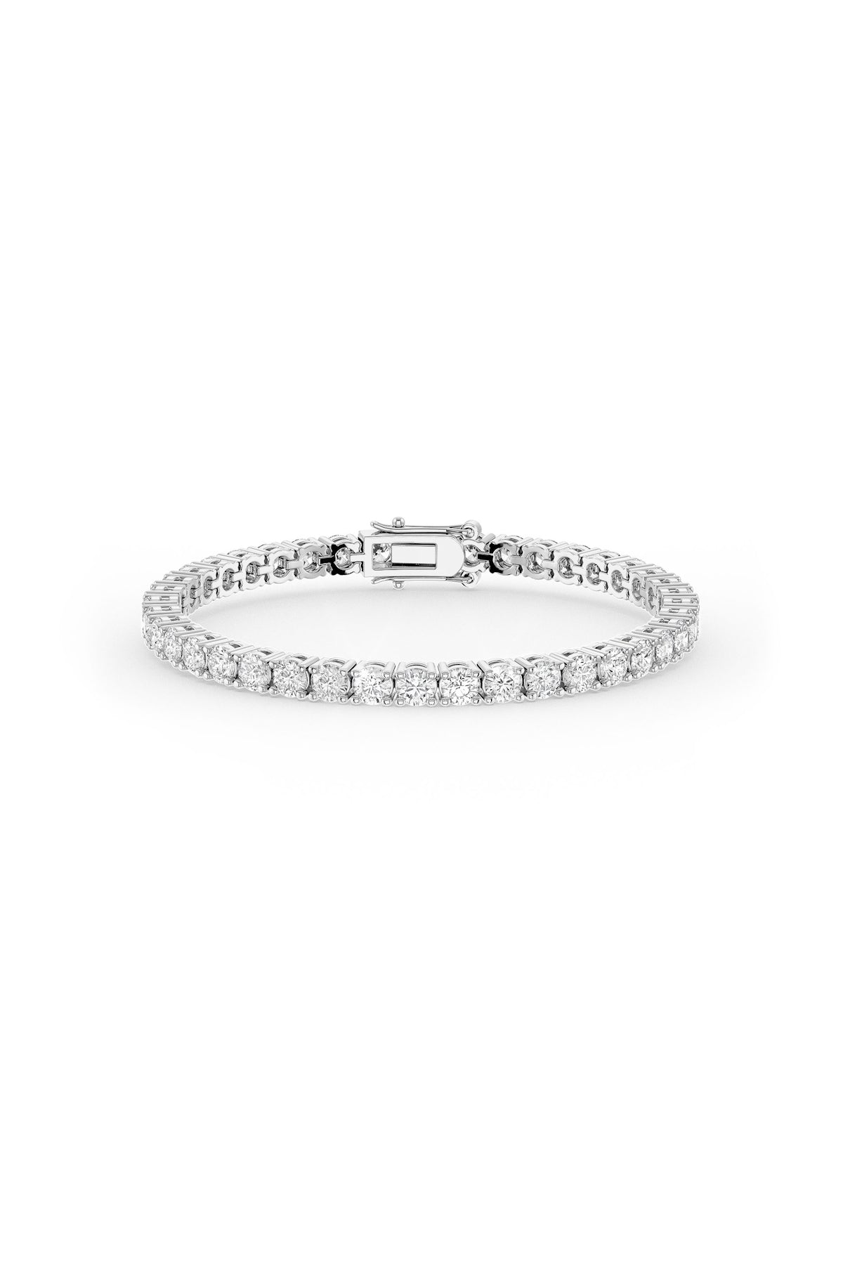 Brilliant Round Shaped Solitaire Tennis Bracelet