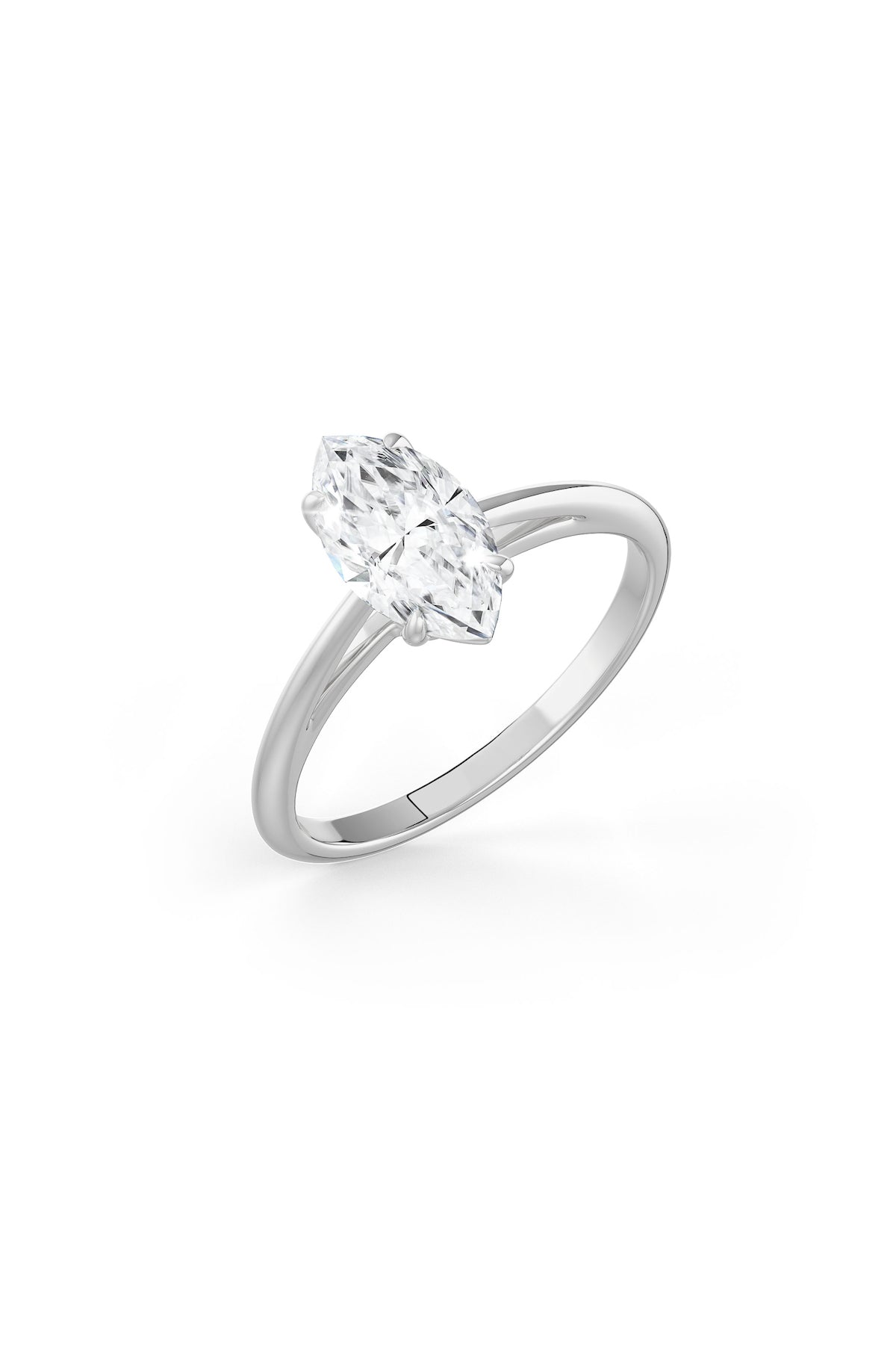 Marquise Cut 5x10mm Solitaire Engagement Ring