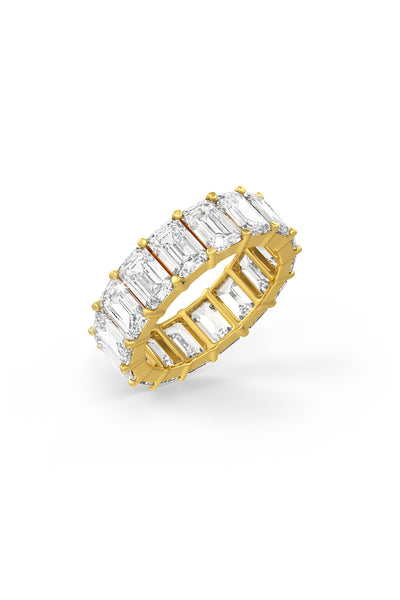 Emerald Cut Solitaire Wedding Bands