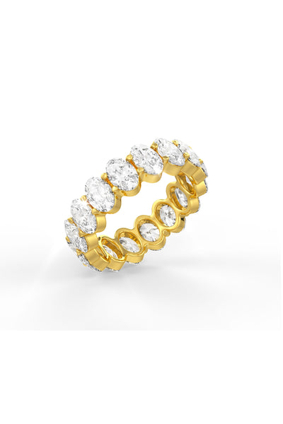 Oval Shaped Solitaire Wedding Bands