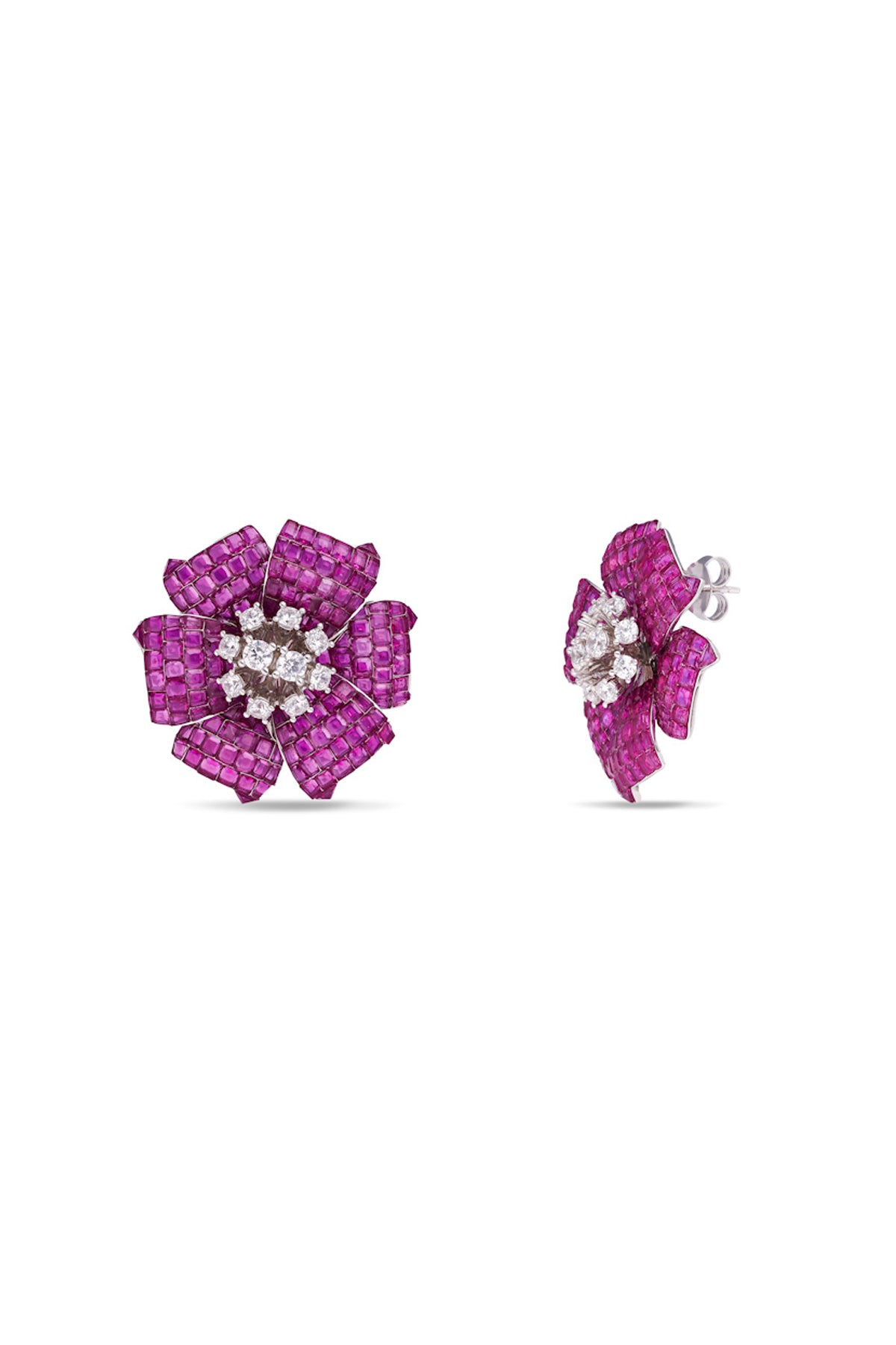 Mystical Petal Cascade Studs Earrings