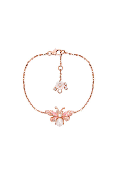 Pink Enchanted Butterfly Bracelet