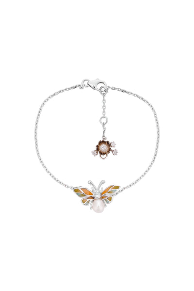 Orange Enchanted Butterfly Bracelet