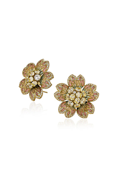 Gold Wonderland Petal Stud Earrings