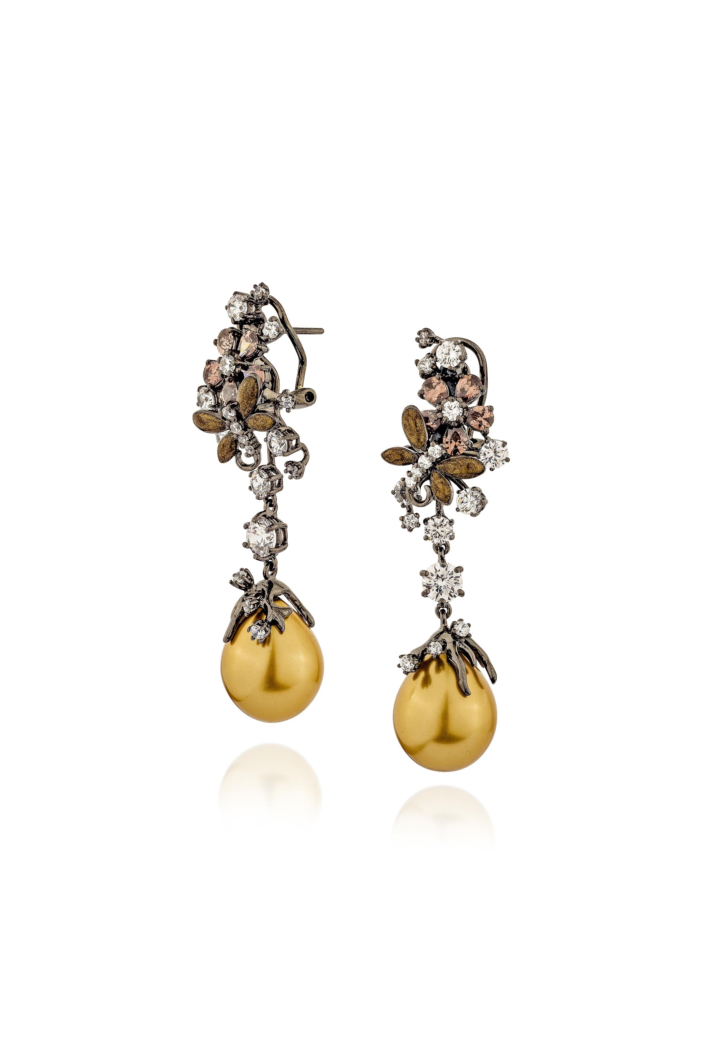 Gilded Garden Dangler Earrings