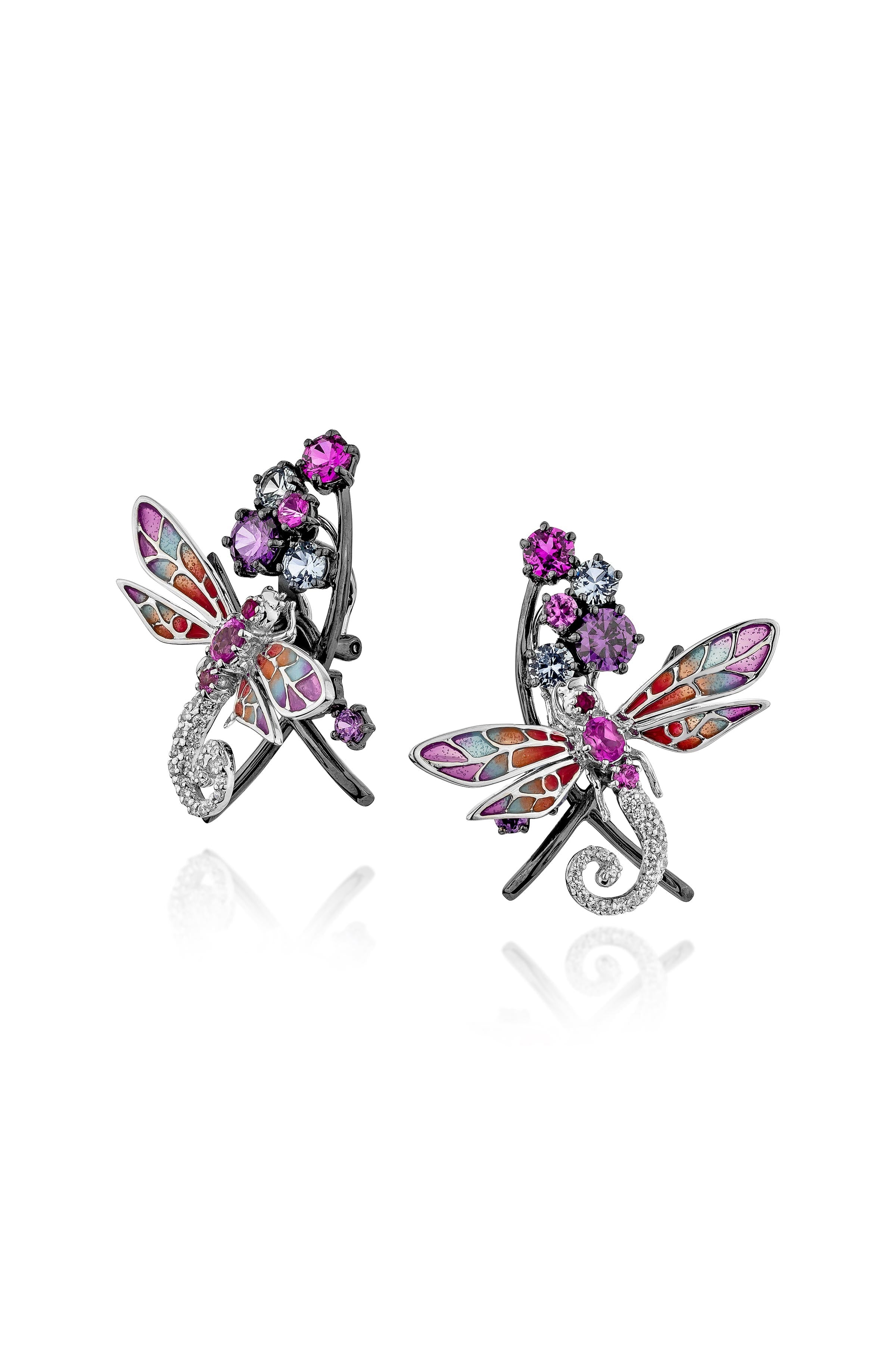 Gossamer Wing Stud Earrings