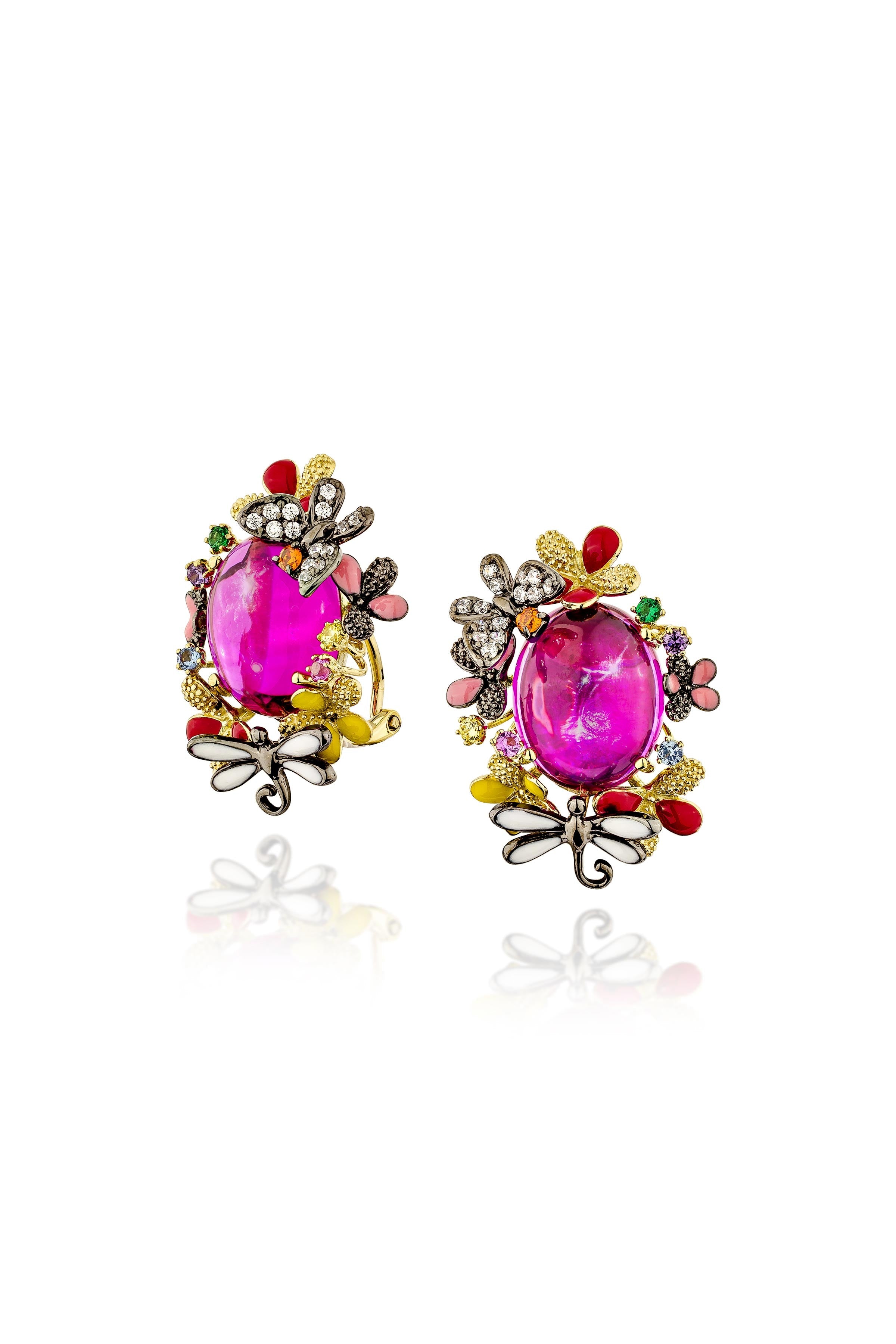 Baroque Blossom Stud Earrings