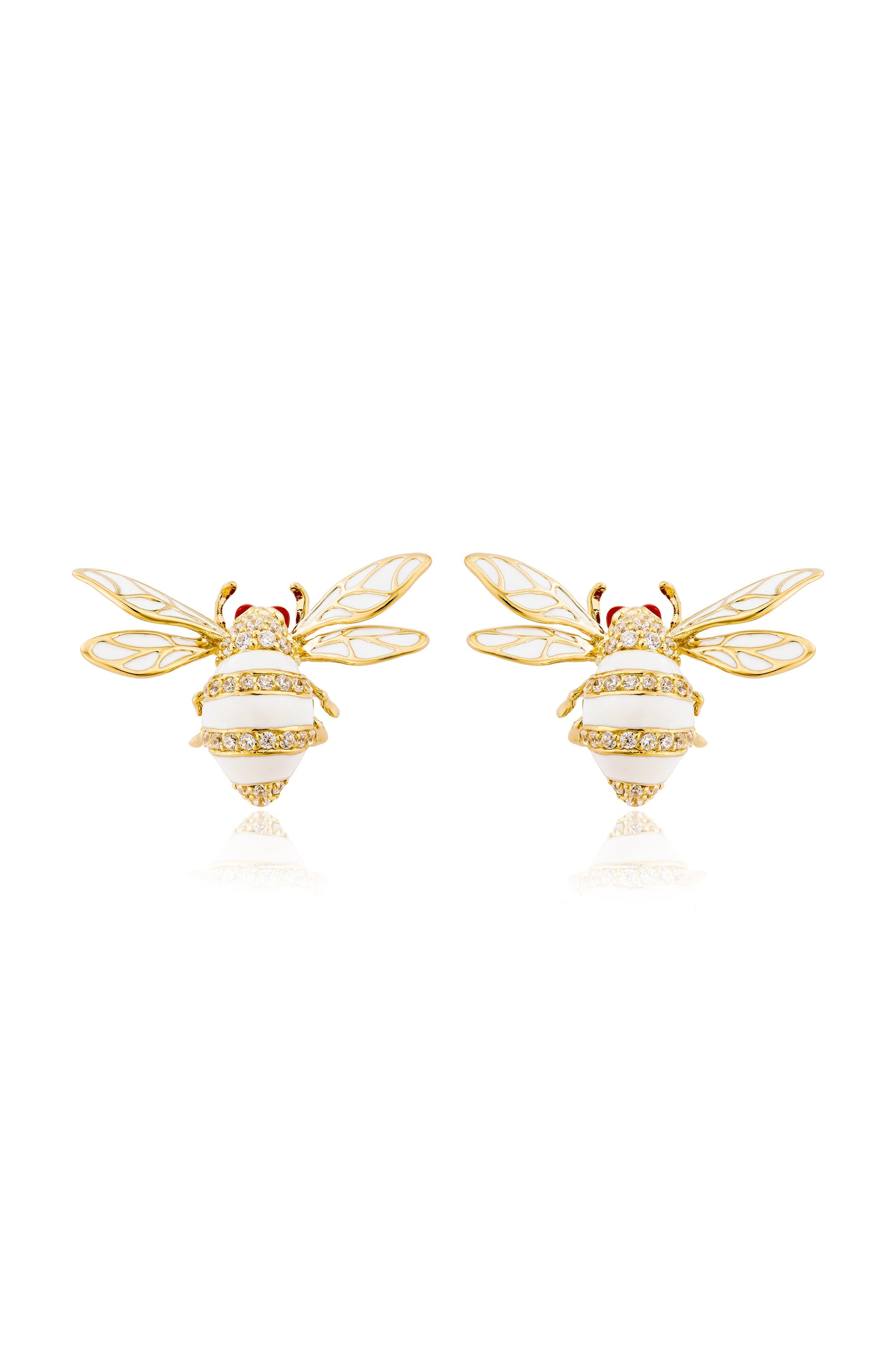 Majestic Bee Stud Earrings