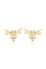 Majestic Bee Stud Earrings