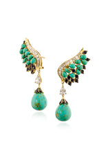 Celestial Wing Drop Earrings
