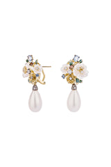 Pearl Bloom Drop Earrings