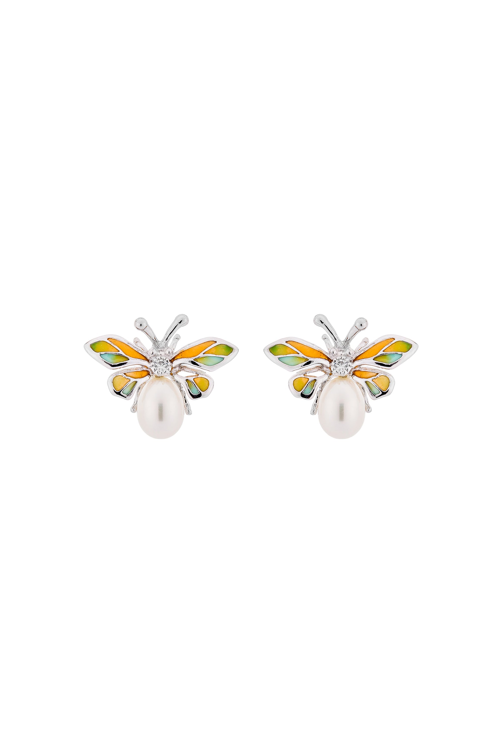 Mystic Butterfly Stud Earrings
