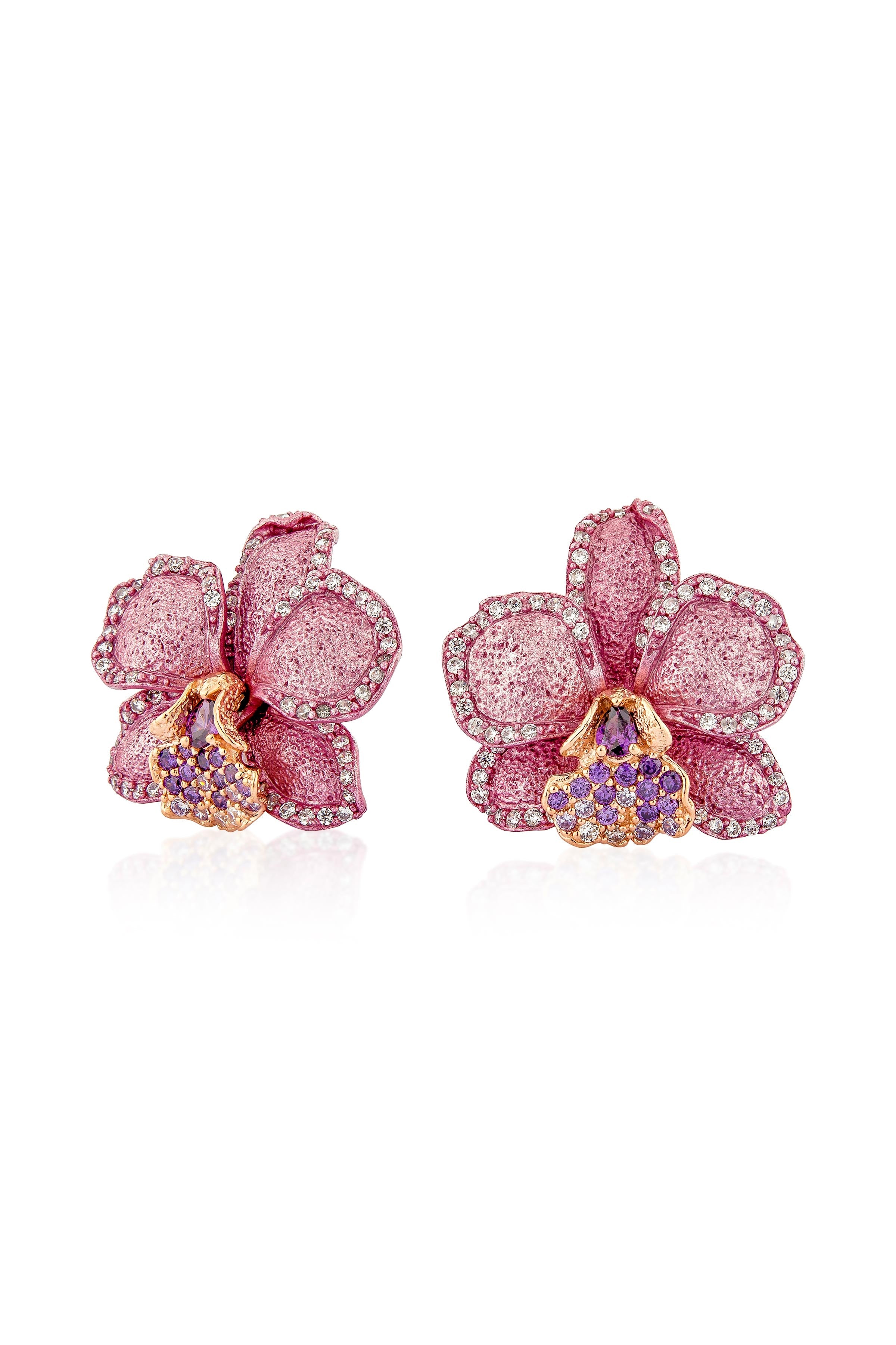 Orchid Whispers Stud Earrings