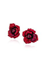 Vintage Rose Garden Stud Earrings