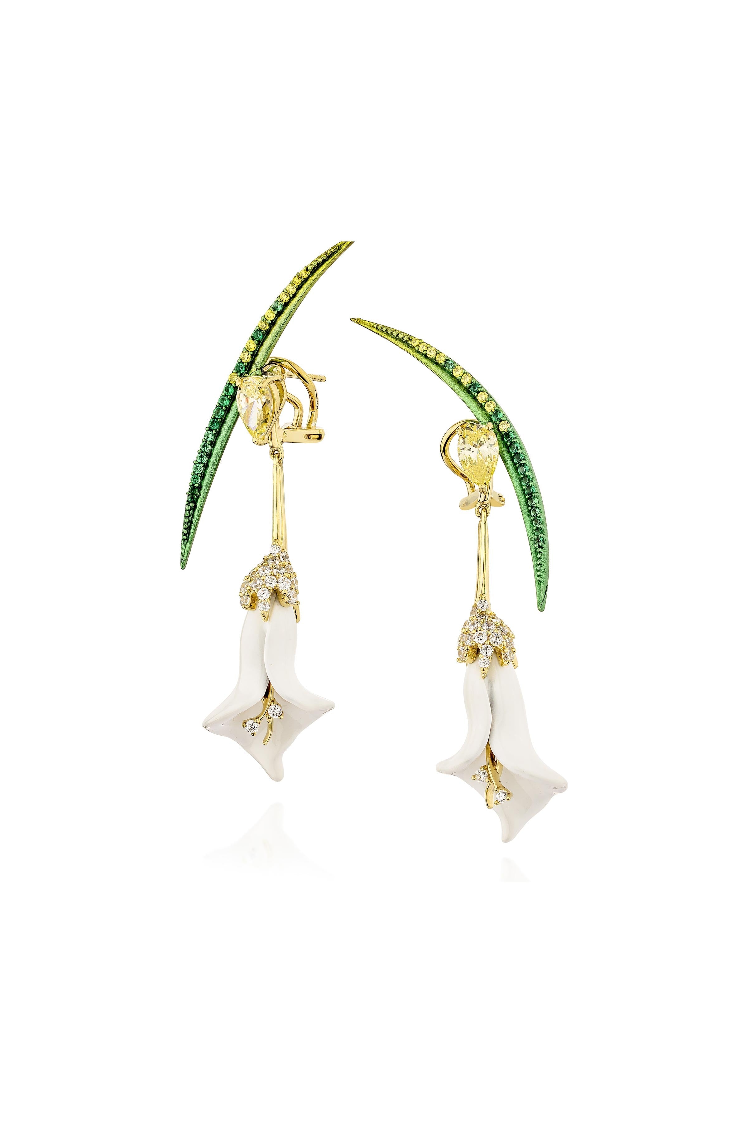 Dream Of A Lily Dangler Earrings