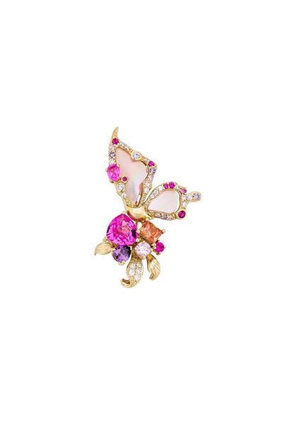 Pink Butterfly Serenade Flutter Brooch