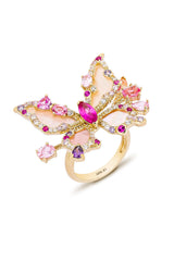 Butterfly Serenade Cocktail Ring