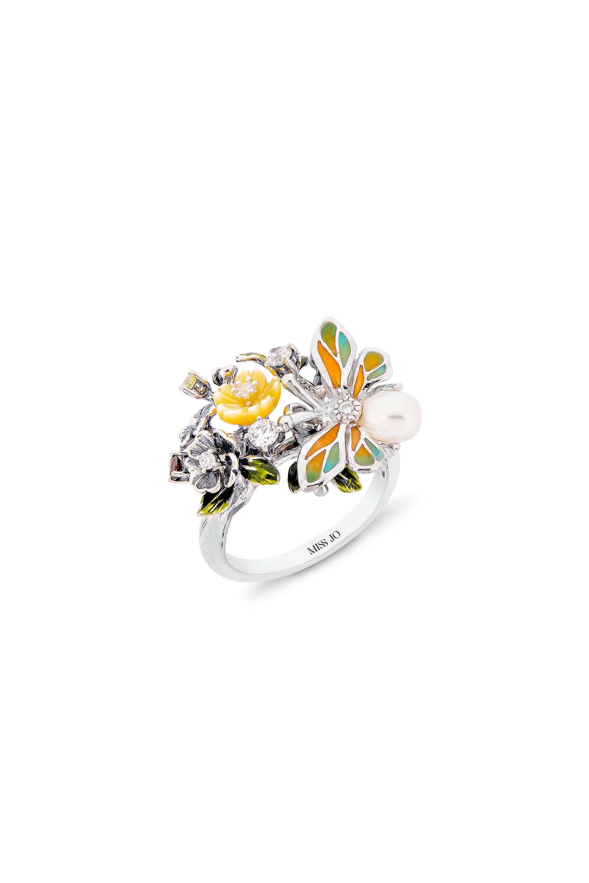 Wildflower Serenade Bloom Cocktail Ring 

