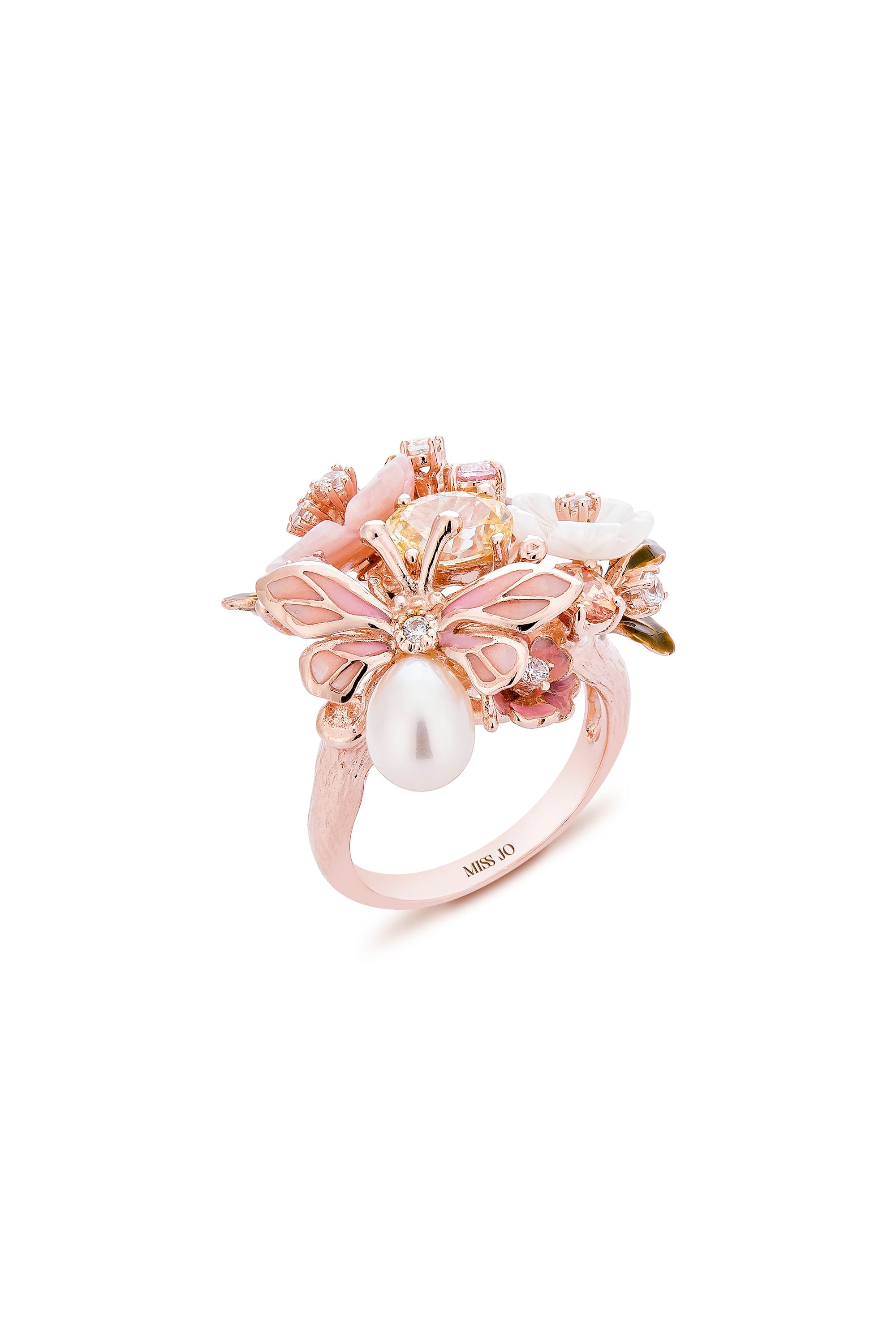 Pearl Bloom Cocktail Ring