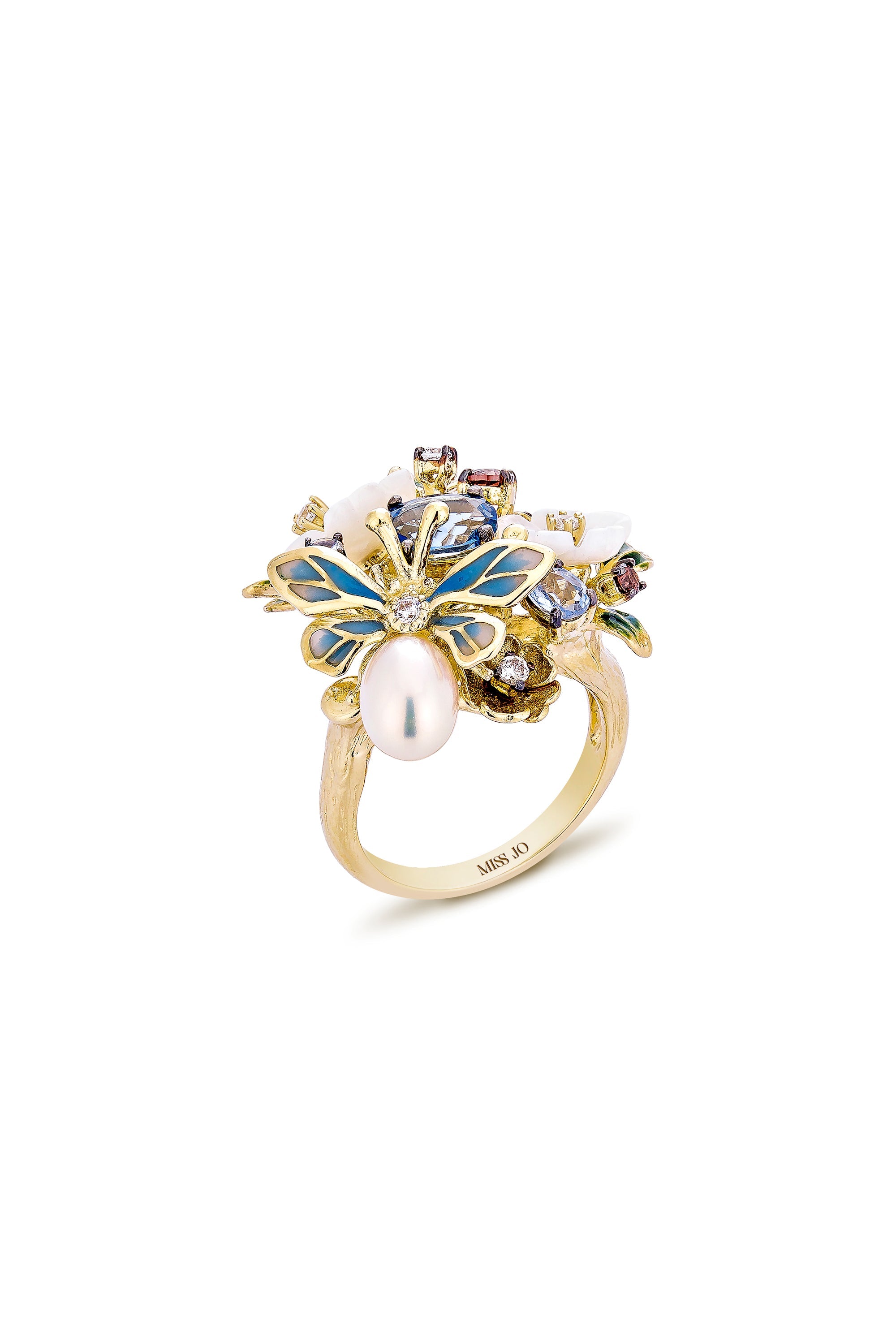 Pearl Bloom Cocktail Ring