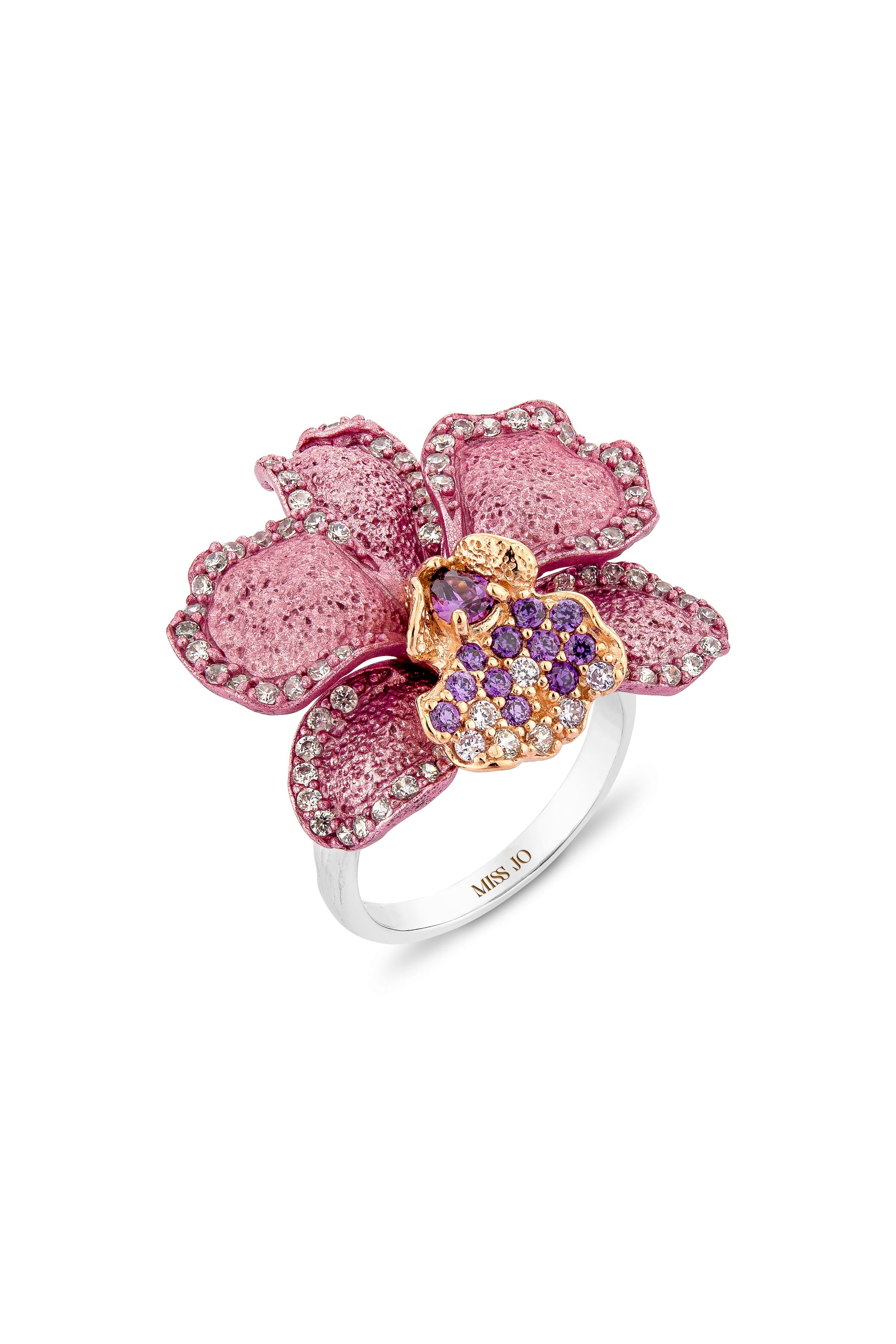 Orchid Whispers Cocktail Ring