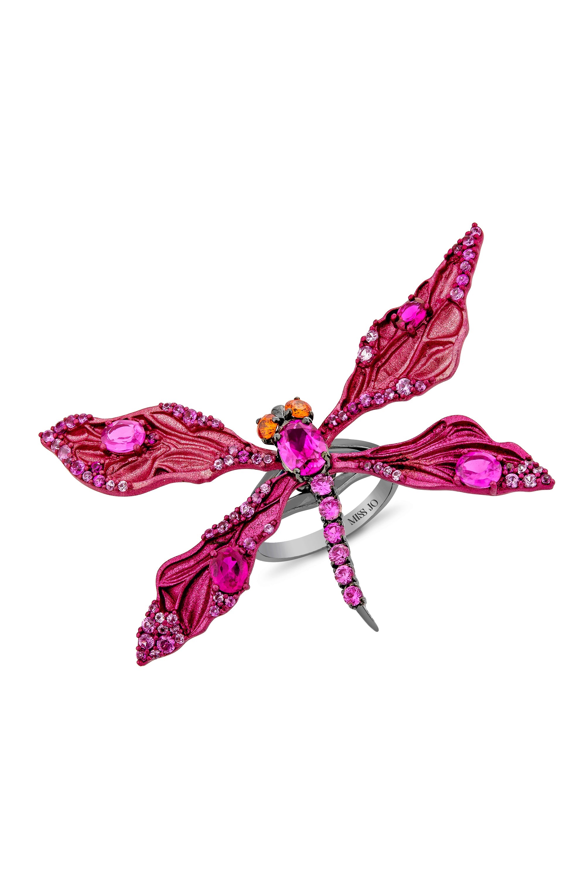 Starlit Dragonfly Cocktail Ring