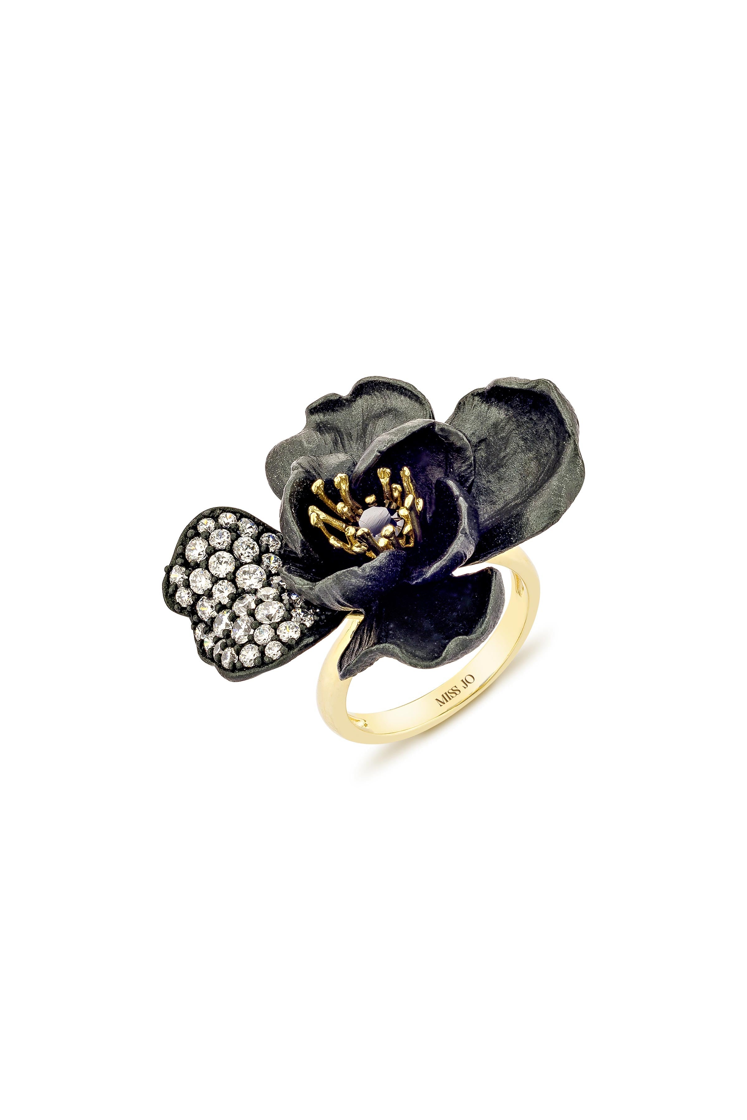 Opulent Magnolia Cocktail Ring