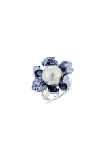 Pearl Blossom Cocktail Ring
