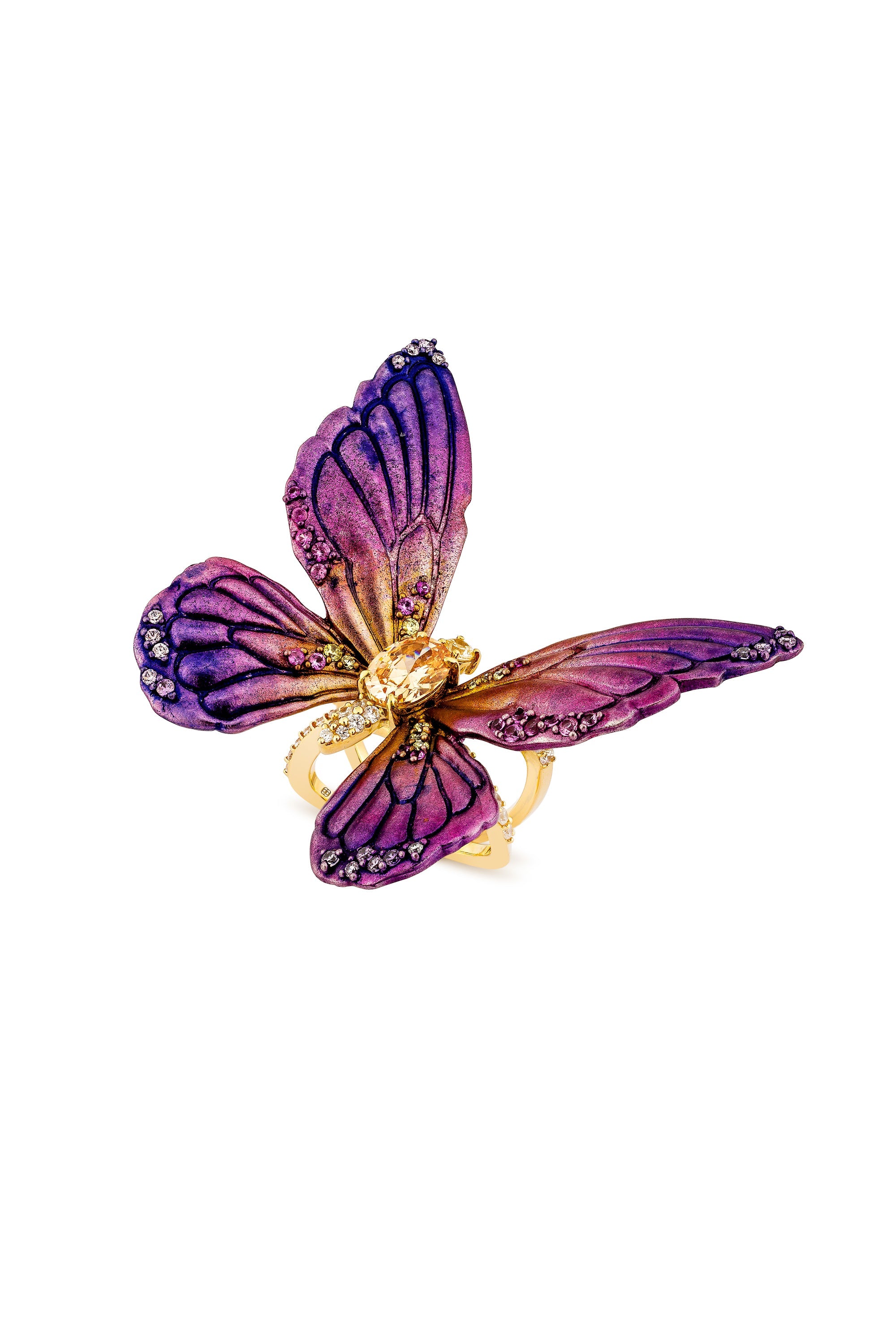 Mystic Butterfly Cocktail Ring