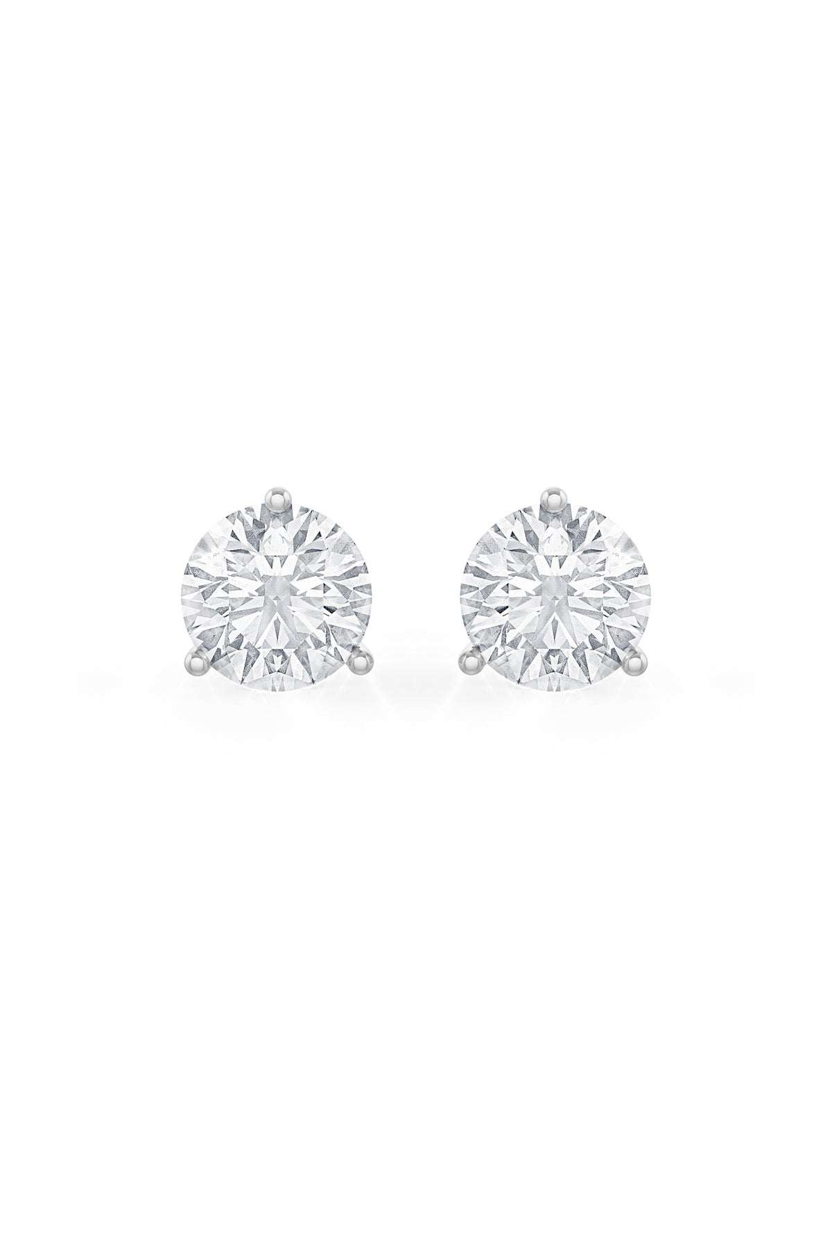 Brilliant Round Shaped 10mm Solitaire Stud Earrings