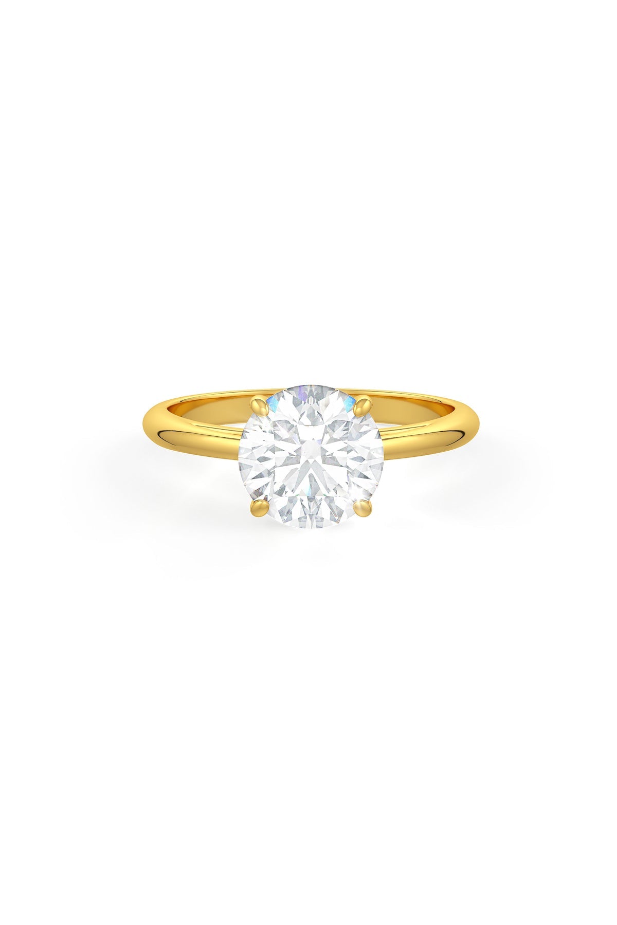 Brilliant Round Shaped Solitaire Engagement Ring