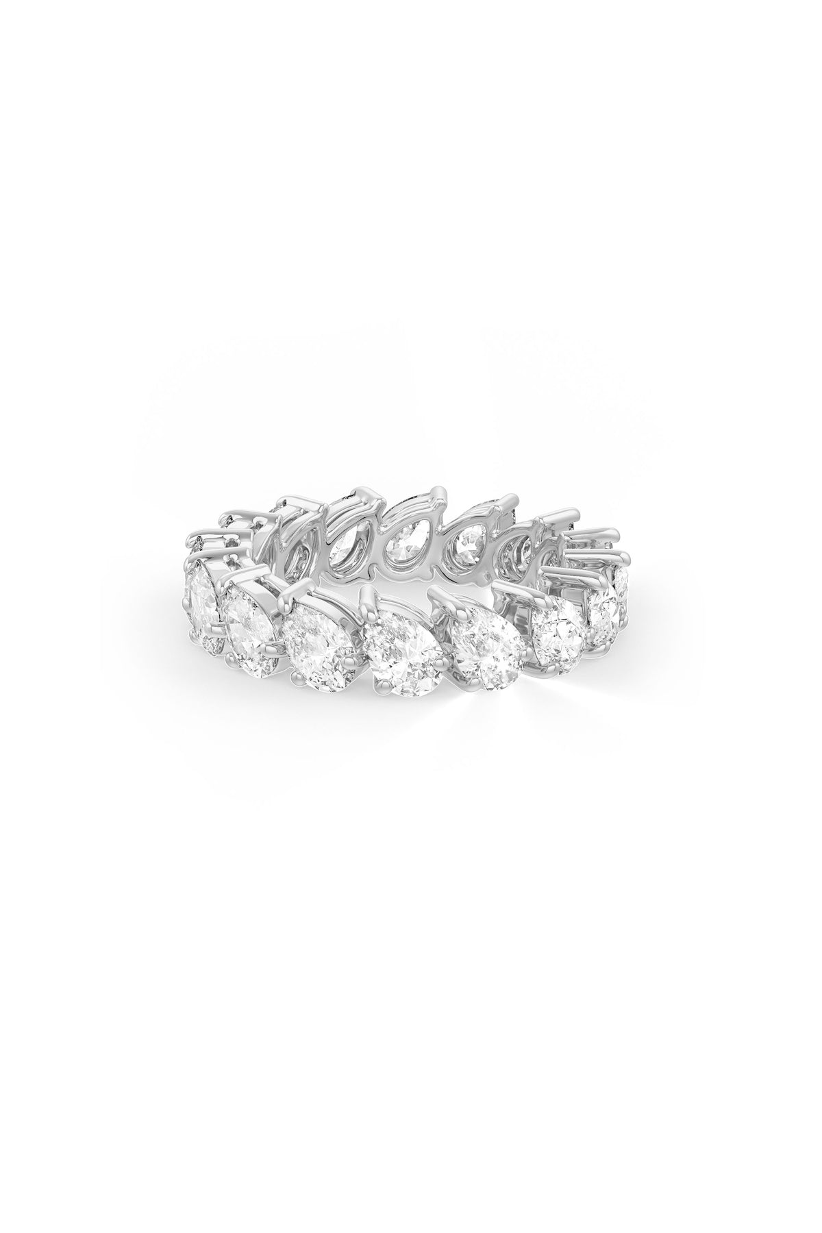 Pear Shaped Solitaire Wedding Bands