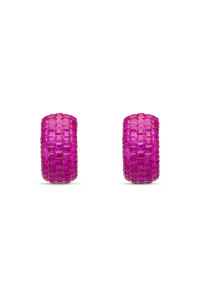 Ruby Forest Fern Studs Earrings