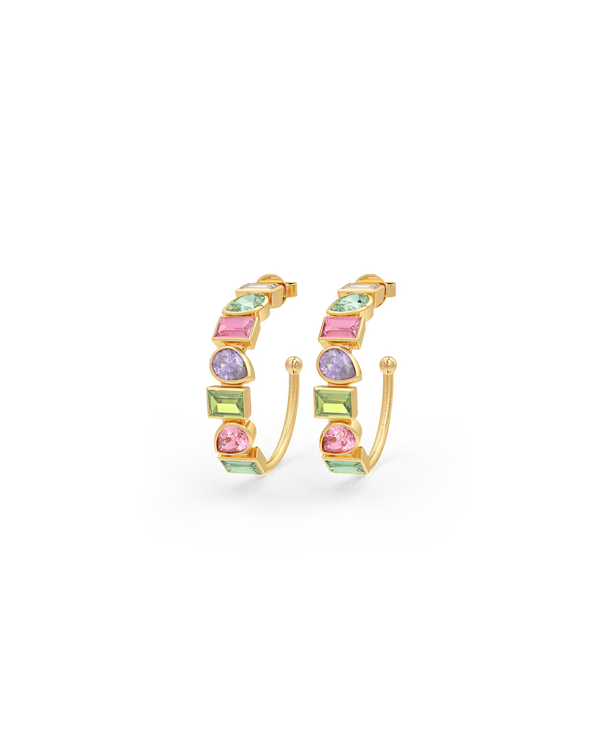 Serena Glow Half Hoop Earrings