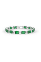 Emerald Elegance Tennis Bracelet