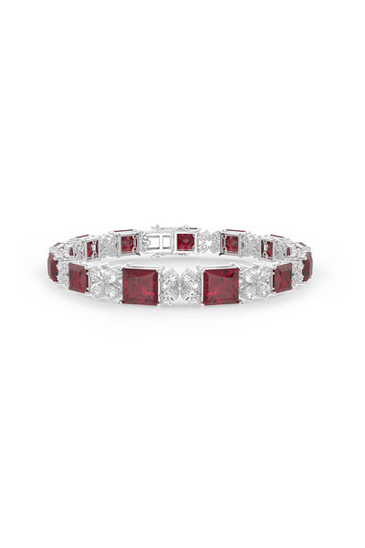 Red Scarlet Serenade Tennis Bracelet