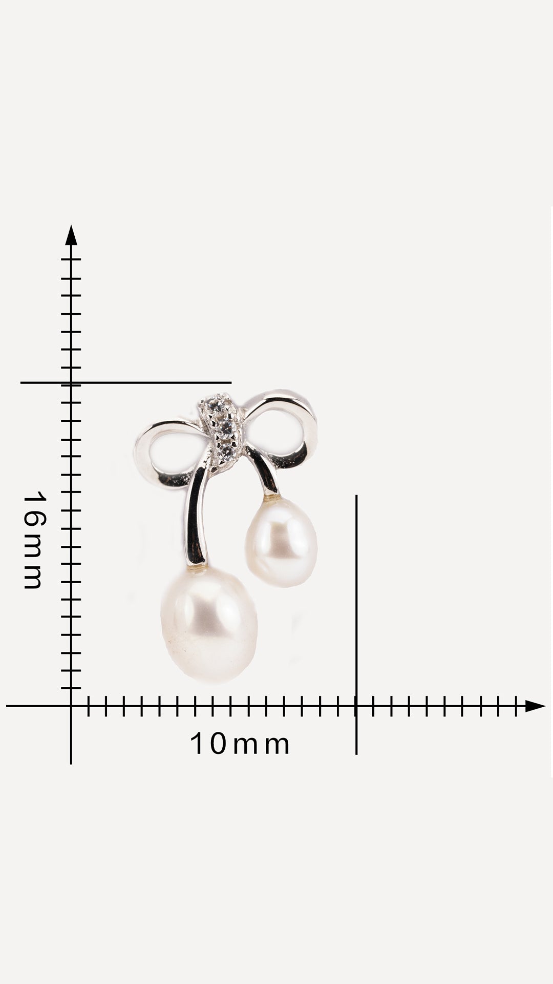 Elegant Bow Pearl Drop Earrings